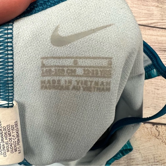 Nike Girls Rush Heather Blue Cross-back One Piece Swimsuit Size L (12-13) - Picture 7 of 12